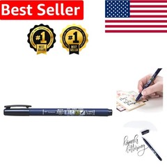 Fudenosuke Hard Tip Brush Pen – Black, Perfect for Calligraphy & Sketching