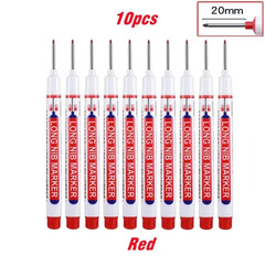 10Pcs/Set Multi-Purpose 20Mm Deep Hole Long Nib Head Marker for Metal Perforatin