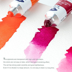 Watercolor Paint, 24 Vibrant Colors Highly Pigmented, 5Ml Each Tube, Perfect for