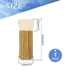 Sheep Hair Hake Paint Brush, Painting Brushes, (White, 5.3×1.8 Inches)