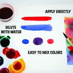 Washable Liquid , Purple, 8 oz Bottle, Dye-Based Color, Easy to Dilute with W…