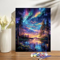 Art by Numbers Fountor Starry Night Tree 16×20 Inch