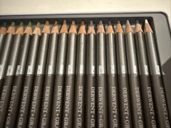 New Derwent Graphitint 24 Tinted Graphite Pencils Tin Vibrant Watercolor Shades