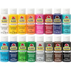 Gloss Paint Set 16 Piece 2-Ounce PROMOABG Colors