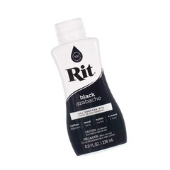 Rit Dye Liquid – Wide Selection of Colors – 8 Oz. (Black) Black