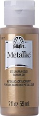 Versatile 2 oz Metallic Acrylic Paint in Sahara Gold – Perfect for All Surfaces