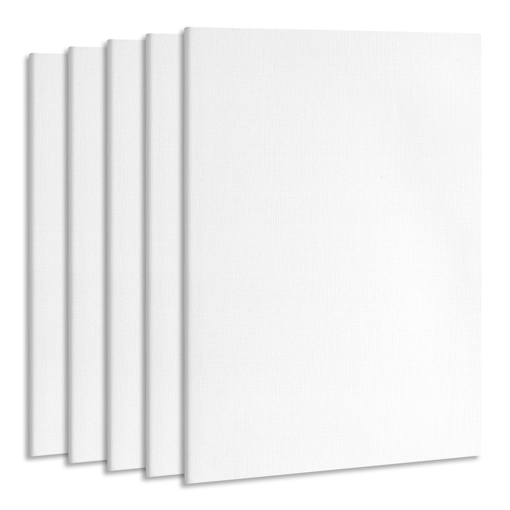 ESRICH Professional Linen Canvas for Painting, canvas-5p11x14in, White