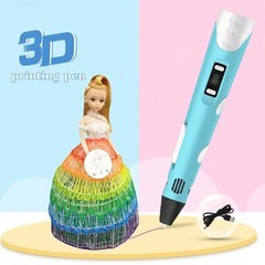 3D Printing Pen Set 3D Drawing Pen with Led Display 12 Color Filament Kid Gift