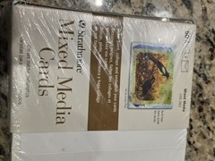 Strathmore Mixed Media Art Cards 5×7 A7 50 Pack w/ Envelopes White 105-262