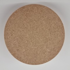 18mm Wooden MDF Circle Square Top Edge 10cm(100mm) Disk Blank Craft Shape