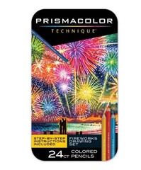 PRISMACOLOR Technique Soft Core 24 CT Assorted FIREWORKS COLORED PENCILS – NEW