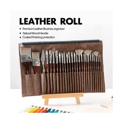 25 Pieces Paint Brushes, Expert Synthetic Nylon Bristles Paint … Fast USA SHIP