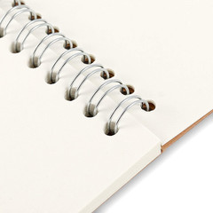 20 PCS A6 Size Top Spiral Bound Sketch Notebooks, Blank Kraft Brown Cardboard Co