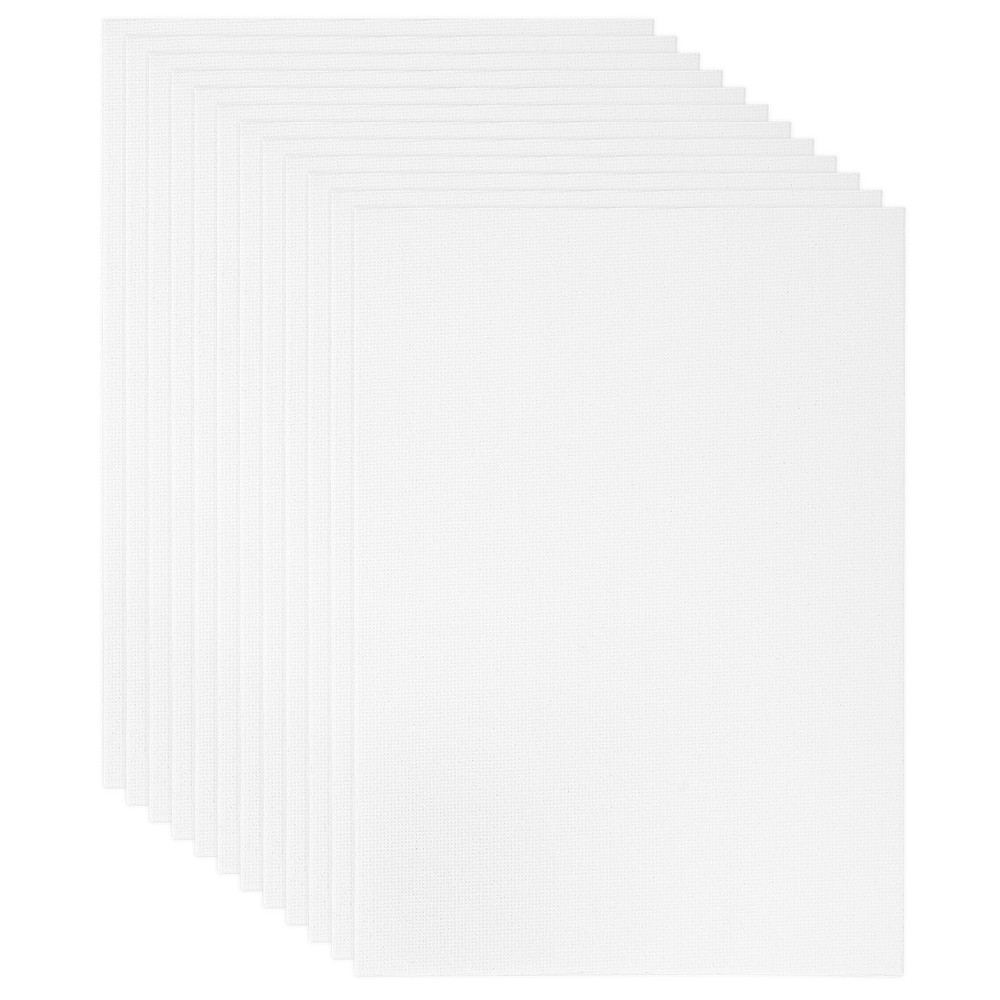 4×6 Canvas Boards for Painting, 12 Pack 100%Cotton Square Triple Primed Blank