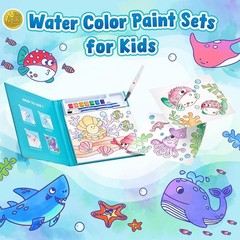 Watercolor Painting Set for Toddlers – Safe, Fast-Drying Fun with Sea Creatures
