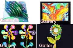New Water Marbling 0.4 Fl Oz (Pack of 12), Blue,Green,Orange,Sky Blue,White