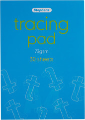 Tracing Pad (RS544555), A4, Gum Bound, 73GSM, 30 White Sheets, for Home, School,