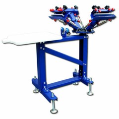 Screen Printing Equipment 3 Color 1 Station Press Printing Kit with Small Dryer