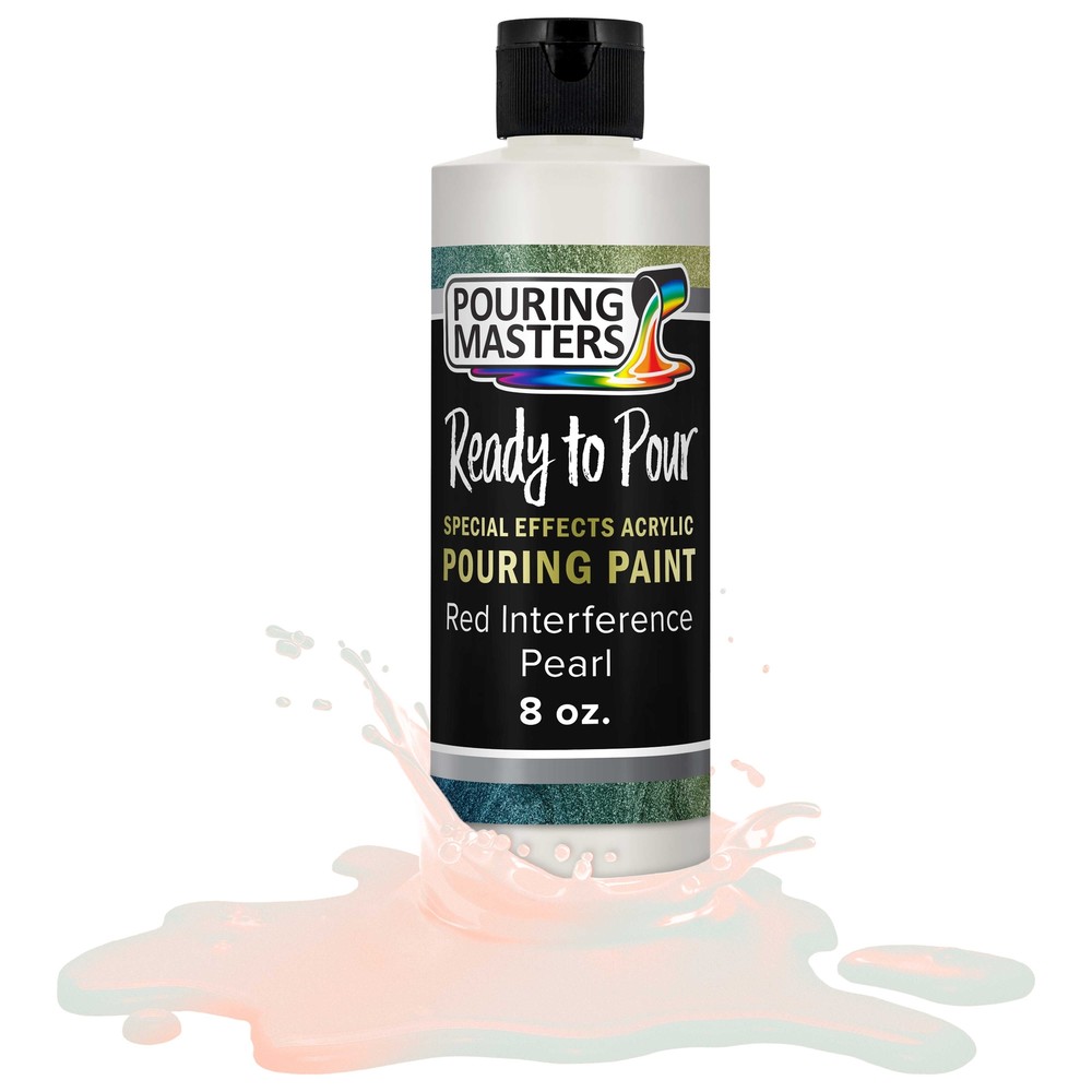 Red Interference Pearl Special Effects Pouring Paint – 8 Ounce Bottle