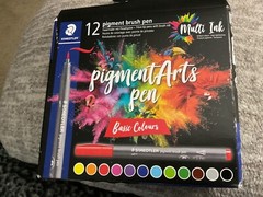 Staedtler Pigment Brush Pen – Pack of 12 – Basic – 371 C12 or pastel 371-C12 2