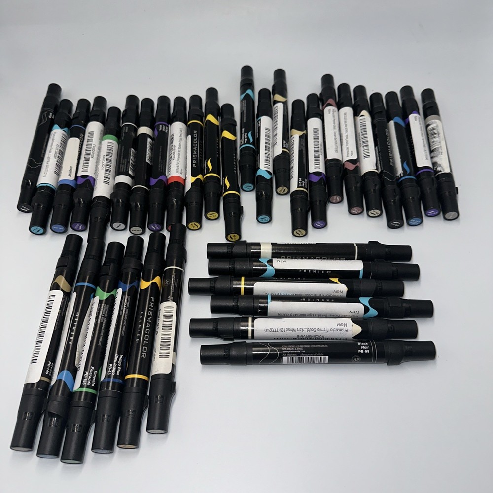 New Prismacolor Lot Of 30 Markers Various Colors Dual Tips New Pen Prisma Color