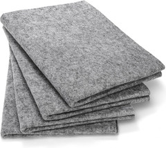 4 Pack Chinese Calligraphy Drawing Felt Mat, 5Mm Thick Felt Desk Pad for Sumi Xu