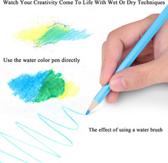 36-Color Watercolor Pencils, Water Color Pencils Set, Artist Drawing Pencils, Co