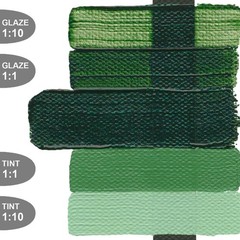 Heavy Body Acrylics Hookers Green Hue 2 fl. oz. Tube Paint SemiTransparent
