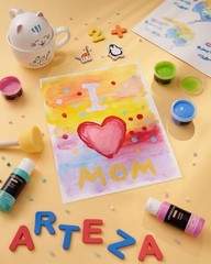 Finger Paint Paper Pad 2 Pack 25 Sheets Each 12 x 16 inch 54lb/80gsm