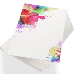 150 Sheets Watercolor Paper 8.5×11 Inch 110lb 230 GSM Cold Press Bulk Pad