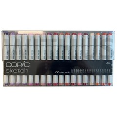 Copic Marker 72 Piece Sketch Set A (Twin Tipped) – Artist Markers Anime Comic