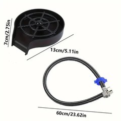 “2-in-1 Kitchen Sink Cup Washer & Sprayer – High Pressure Auto Flush Faucet Atta