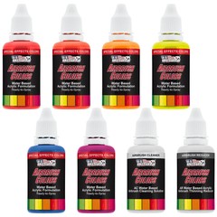 U.S. Art Supply® 6 Color 1oz Neon Fluorescent Paint Set with Cleaner & Thinner