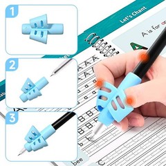 TIME X Magic Grooved Writing Practice Books, Reusable 3D Groove Handwriting P…