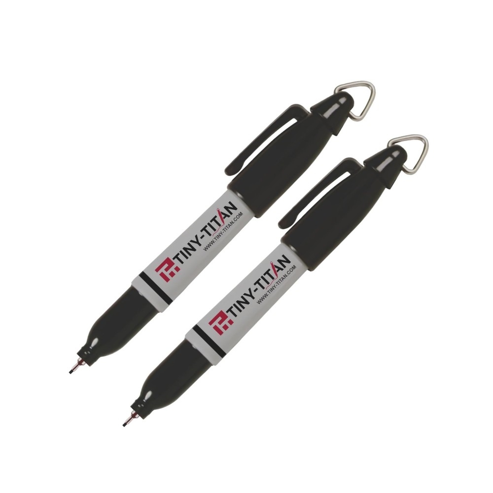 Tiny-Titan EXTRA Fine Point, Mini Markers, Permanent Ink, Metal Tip, Keychain…