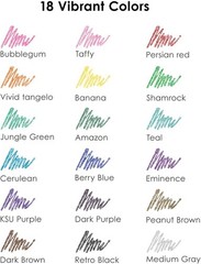 Retractable Sparkle Ink Pens Smooth Writing for Creative Projects