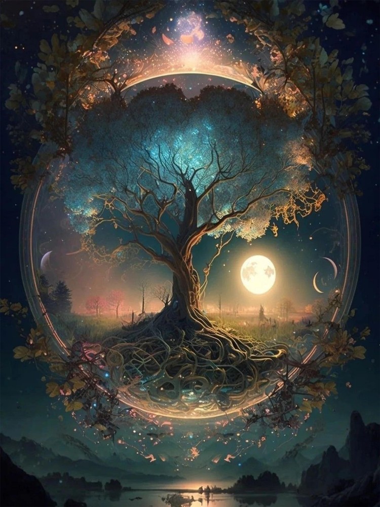 Arttoplus Tree of Life Paint by Numbers Kit for 16X20inch, MT19411-US