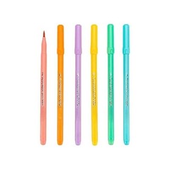 6 Pcs Highlighter Markers Highlighter Pen Soft Brush Fluorescence Pen Set