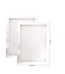 2 Pack Aluminum Silk Screen Printing Screens 12 x 16 Inch 30*40cm, white