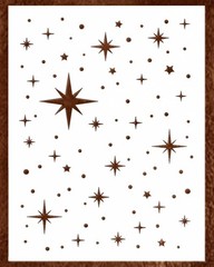 Large Star Stencil for Painting (12×16 Inch) – 12 inches x 16 inches, White