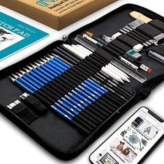 NIL – TECH Art Supplies Graphite Drawing Pencils and Sketch Set (37 Piece Kit) –