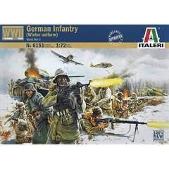 German Infantry Winter Uniform Model Kit, 1:72 Scale