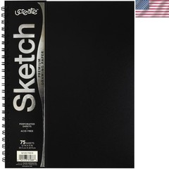 Comfortable Drawing with 9×12 Heavyweight Sketch Book – 75 Acid-Free Sheets