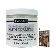 Americana Decor – 8oz Pure White Satin Enamels Acrylic Paint for Wall Art & H…