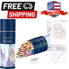 48 Pack Colored Pencils for Adult Coloring Books, Soft Core, Art Drawing Penc…