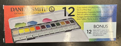 Daniel Smith Extra Fine Watercolors 12 Hand Poured Half Pan Set New