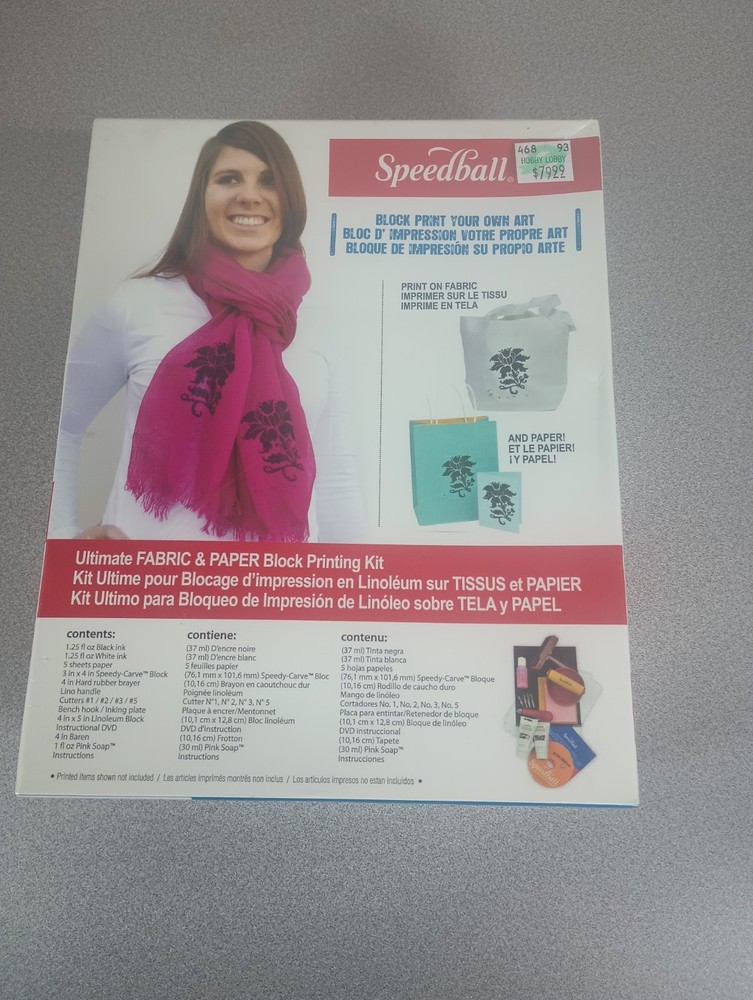 2012 Speedball Art Products Ultimate Fabric/Paper Printing Kit (NEW)