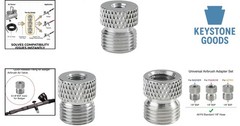 3-Piece Brass Airbrush Adapter Kit for Universal Compatibility & Leak-Free Co…