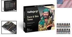 Face & Skin Tones Acrylic Paint Set – 16 Colors