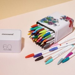 [Monami] Plus Pen 3000 / 60 colors of water-based pen set